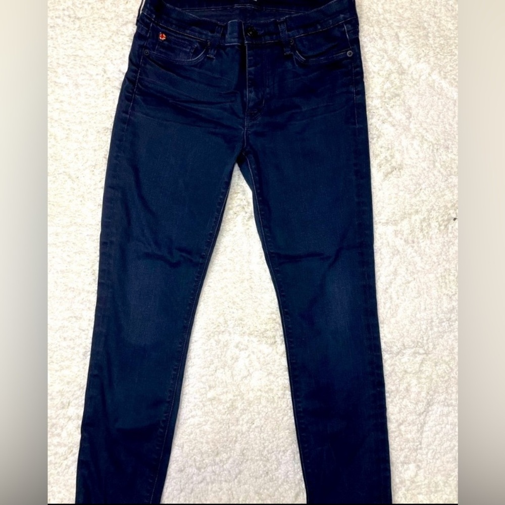 HUDSON Nico Midrise Super Skinny Jeans 28  Dark Navy